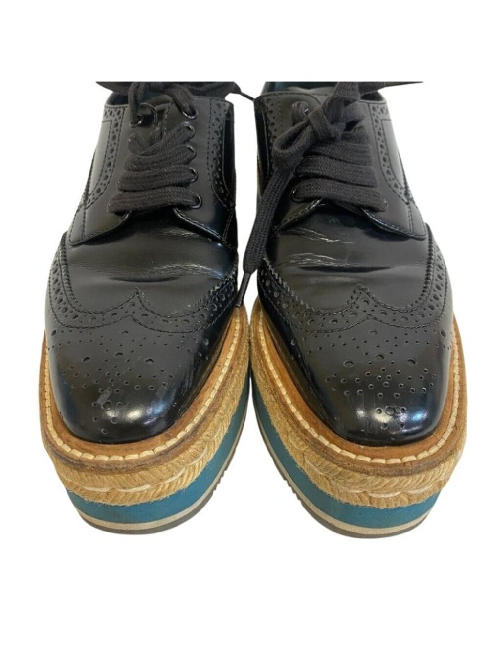 ★SOLD★ Prada Wingtip Loafers Black - Picture 3 of 8